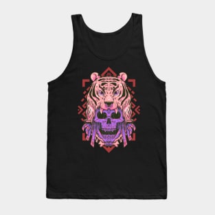 Tiger Head Skull Tank Top